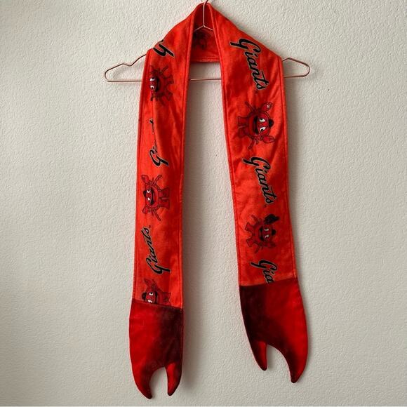SF Giants Crazy Crab Fleece Scarf MLB San Francisco orange black - Picture 1 of 3